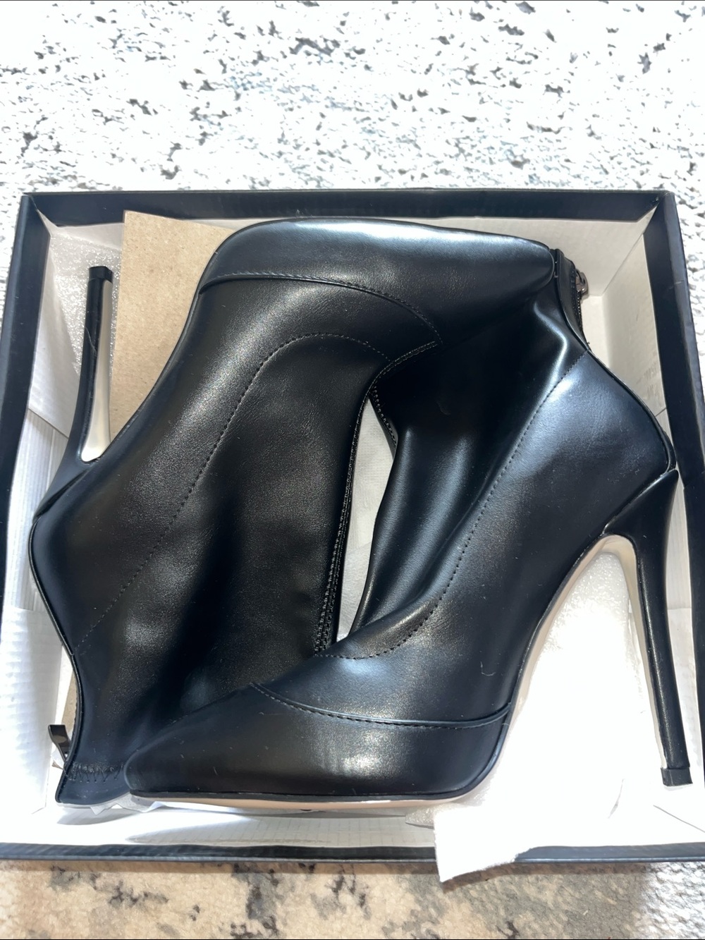 PrettyLittleThing Black Stiletto Ankle Booties